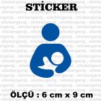 Anne Bebek Var Dikkat 2 Adet Sticker Otomobil Motosiklet Kask Atv Laptop Pc Tablet Buzdolabı Kapı Cam Araba Sticker Etiketleri