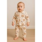 anne dokunuşu gibi KUZUM BEBE %100 Pamuk Bebek Yenidoğan Çocuk Kız Erkek Pijama Takımı