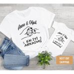 Anne Oğul En Iyi Arkadaş Zıbın (Tek Ürün Fiyatıdır Kombin Yapmak Için 2 Adet Sepete Ekleyiniz) - 4XL - Beyaz