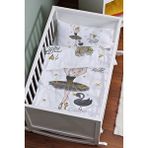 Anne Yanı Beşik Nevresim Takımı (60x100) - For Baby Serisi - Siyah Kuğulu Balerin