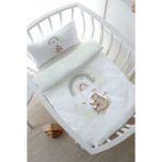 Anne Yanı Beşik Nevresim Takımı (60x100) - Royal Series - Welcome Baby Bear