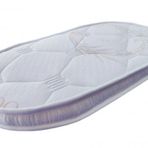 Anne Yanı Oval Beşik 50X95x20 Bambu Kumaş Sünger Yaysız Park Yatak