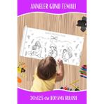 Anneler Günü Temalı Boyama Rulosu 30X125 cm