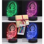 Anneler İçin Özel Resimli 3d Led Gece Lambası (Karışık)