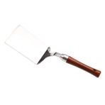 Anneome 1 Bilgisayar Biftek Spatula Çekpas Teppanyaki Pişirme Aracı Kalbur Kazıyıcı Hamburger Küreği Gözleme Yüzgeci Pişirme Spatulaları ızgara Kürek Paslanmaz Çelik Pişirme Spatulası