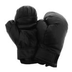 Anneome 1 Çift Boks Eldivenleri Idman Eldivenleri Çocuklar Kick Boks Eldiveni Çocuklar Yumruk Eldiven Karate Eldiven Taşınabilir Kickboks Eldiveni Pu Black
