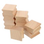 Anneome 10 Adet Yaratıcı Projeler Için Boş Ahşap Pullar DIY Mühür Ahşap Pullar Boş Oluk Pullar El Sanatları Damgası Projeleri Için Pürüzsüz Ahşap Stamper