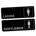 Anneome 2 Adet Akrilik Bayanlar Ve Baylar Banyo Kapı Işaretleri Erkekler Ve Kadınlar Tuvaletleri Restoranlar Ofisler Kamusal Alanları Belirtmek İçin