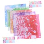 Anneome 50 Yaprak Boyama Kağıt DIY Malzemeleri Kalınlaşmak Katlanır Kağıt Zanaat Kendi Başına Kağıdı Katlanır Kraft El Işi Kağıdı Zarif Origami Kağıt El Sanatları Kağıt Dekoratif