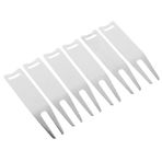 Anneome 6 Adet Metal Golf Divot Onarım Aracı Taşınabilir Marker Divot Çatalı Erkek Golf Aksesuarları Sağlam Golf Ekipmanları Gümüş Golf Divot Çatalı Aracı