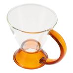 Anneome Ergonomik Saplı Cam Kahve Makinesi Seyahat Ofis Için Çay Kahve Için Uzun Ömürlü Isıya Dayanıklı Tencere