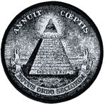 Annuit Coeptis İşlemeli Yama Illuminati Büyük Mühür Ütülü Masonik Piramit