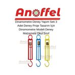 Anoffel Dinamometre Deney Yapım Seti 3Adet Deney Proje Tasarım İçin Dinomometre Modeli Deney Malzemesi Okul