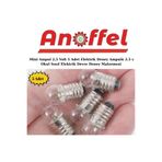 Anoffel Mini Ampul 2,5 Volt Elektrik Deney Ampulü 2.5 v Okul Sınıf Elektrik Devre Deney Malzemesi 5 adet