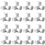 ANPTGHT 3/4 "Tee PVC Montaj 3 Yollu Dirsek Konnektörü, Mobilya Sınıfı 90 Derece Dirsek Yan Çıkışı, Bina Mobilyaları için PVC Köşe Bağlantı Elemanları Sera Döken Boru Ek Parçaları Çadır Bağlantısı
