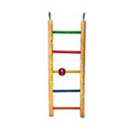 Ans Boncuklu Ahşap Merdiven Kuş Oyuncağı 23cm