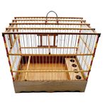 Ans El Yapımı Ahşap Kuş Kafesi 25*38*35cm