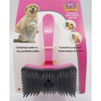 Ans Kedi Köpek Tuşlu Otomatik Tüy Toplayıcı Tarak Pembe