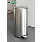 Ansan Cigo Pedallı Çöp Kovası 20Lt Mat Metal