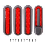 ANSENI Xiaomi 1S Essential Pro2 (kırmızı reflektör) Elektrikli Scooter için Reflektörlü yan tekerlek kapağı