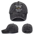 Anseom Basecap, Erkek Pamuklu Vintage Şapka, Ayarlanabilir Levha Şapkası, Yıkanmış Pamuktan Şapka, Baskılı Kep, Yazlık, Güneş Şapkası, Outdoor Spor Şapkası, Üniseks, Siyah