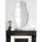 Ant Home Asimetrik Ayna 50X30 Konsol, Dresuar, Tuvalet Aynası Ayna - Beyaz