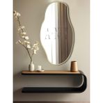 Ant Home ASIMETRIK75X40 Konsol, Dresuar, Tuvalet Aynası Ayna - Altın