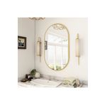 Ant Home Dekoratif Ayna, Duvar Aynası, Konsol Aynası, Mdf, Elips Ayna, Çerçeveli Ayna 80X40 Cm