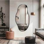 Ant Home Klas Boy Ayna / Duvar Boy Aynası / Salon Aynası / Konsol Aynası / Hol Aynası / 150 x 80 cm - Siyah