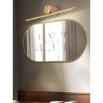 Ant Home Model Alfa Dekoratif Ayna Duvar Aynası Konsol Aynası Banyo Aynası Holl Aynası Mdf Elips Ayna - Altın