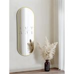 Ant Home Model Alfa Dekoratif Ayna Duvar Aynası Konsol Aynası Mdf Elips Ayna 120X50 - Altın
