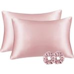 Ant Home Teks Ipek Dokulu Saten 50X70 cm Yastık Kılıfı 2 Adet Pembe 2 Toka YSTK01, One Size - 50 x 70