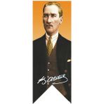 Antalya Dünya Bayrak Atatürk Imza Posterli Kırlangıç Bayrağı 100 x 300 cm