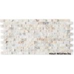ANTALYA TAŞ MARKET Violet Patlatma Gerçek Simli Doğal Taş 30X30 cm Fileli – 1 Paket 6 Adet (0,53 M² Kaplama) - 30 x 30 cm