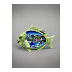 Antalya Temalı Kabartmalı Polyester Magnet 8,5 Cm X 6Cm Haki