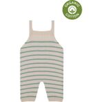 Antebies Bej Yeşil Triko Bebek Salopet - 3 - 6 Ay