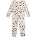 Antebies Organik Bej Erkek Çocuk Pijama Takımı - Kahverengi - 5 - 6 Yaş
