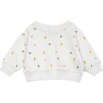 Antebies Organik Beyaz Kız Bebek Sweatshirt - 9 - 12 Ay