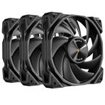 Antec Nova 120, PWM PC Fanı, 120mm, 3 Fazlı Hız Kontrolü, 3200 RPM, Endüstriyel Sınıf LCP Malzeme, Nova Serisi, Siyah, 3'lü Paket