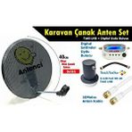 Antenci 40CM Delikli Karavan Çanak Anten Seti +Dijital Uydu Bulucu