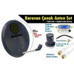 Antenci 40CM Karavan Çanak Anten Seti +Dijital Uydu Bulucu