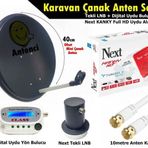 Antenci 40cm Karavan Çanak Anten Seti +Next HD Uydu Alıcısı +Dijital Uydu Bulucu