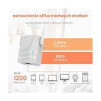 Antenler, Beyaz Portu, Çift Hızlı Ethernet Lan Portu, Erişim Noktası, Genişletici ve 1200MBPS, Wifi Hızı AC1200 Dual Band Wifi Tekrarlayıcı, A18 Kablosuz Yeni