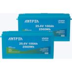 Antfea 25.6V 100AH Abs Lityum Akü Akıllı Ekran Bluetooth Lifepo4 2 Adet