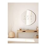 anthome Arya 50 Cm Ayna Asimetrik Ayna, Dekoratif Ayna, Duvar Aynası Banyo Aynası Holl Aynası, Beyaz