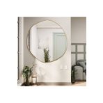 anthome Arya Ayna Asimetrik Ayna, Dekoratif Ayna, Duvar Aynası Banyo Aynası Holl Aynası, Gold