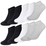 Anthony Jackson 10'lu Kutu BAMBU Premium Dikişsiz Bay - Bayan Sneaker Çorap (FRANKO, 47-49)