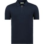 Anthony Jackson Erkek Fit Fermuarlı Triko Polo Tişört Stefano - 04L-Lacivert - 2XL