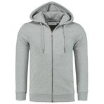Anthony Jackson Erkek Kapüşonlu Sweatshirt, Logo Baskılı, Regular Fit, Pamuklu, Siyah (GRİ MELANJ, 5XL)