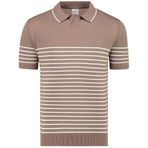 Anthony Jackson Premium Erkek Triko Polo Tişört Emiliano (Açık Kahve, M)